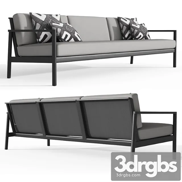 Rh Marino Aluminu Sofa 96 3D Model Free