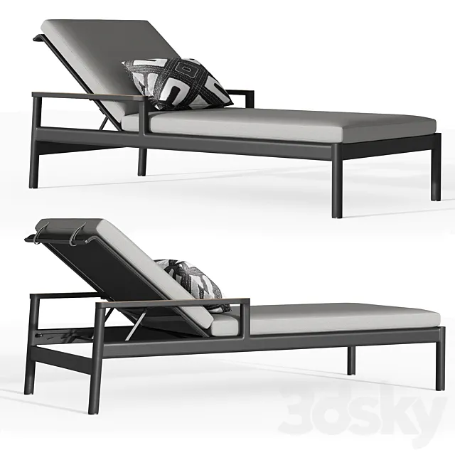 Rh Marino Aluminum Chaise 3DModel