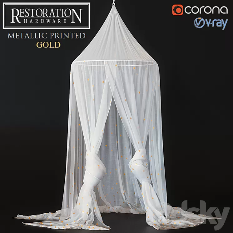 RH METALLIC PRINTED GOLD 3D Model