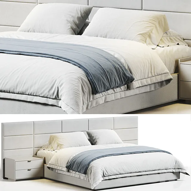 RH Modena Bed 3D Model