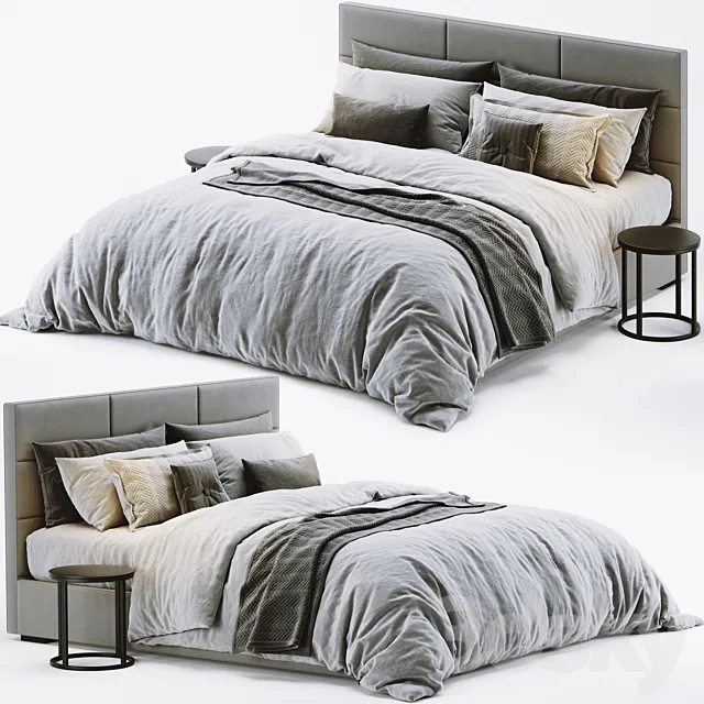 RH Modena Bed 3D Model