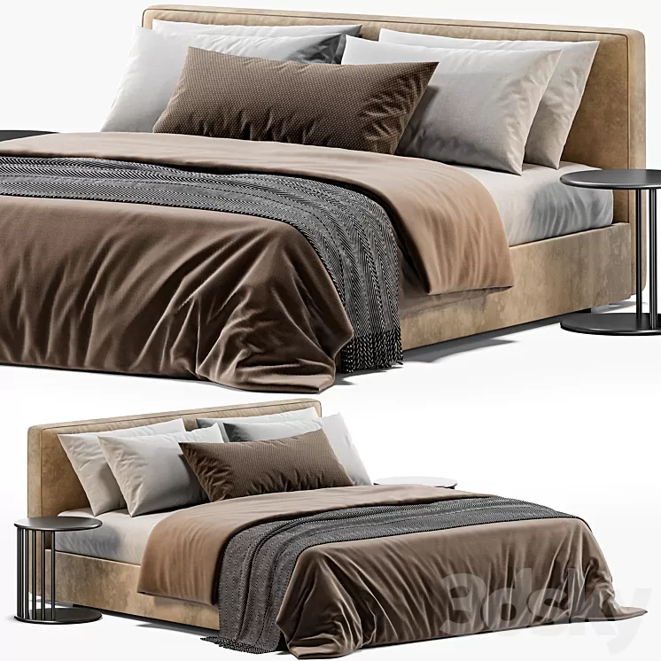 RH Modena Bed 3D Model Free