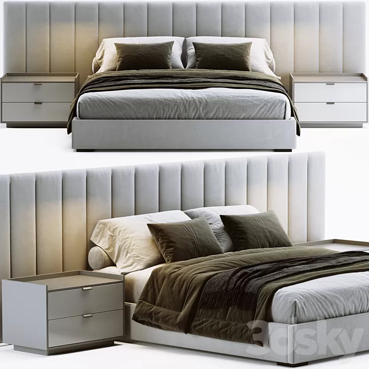 RH Modena Bed 3D Model Free