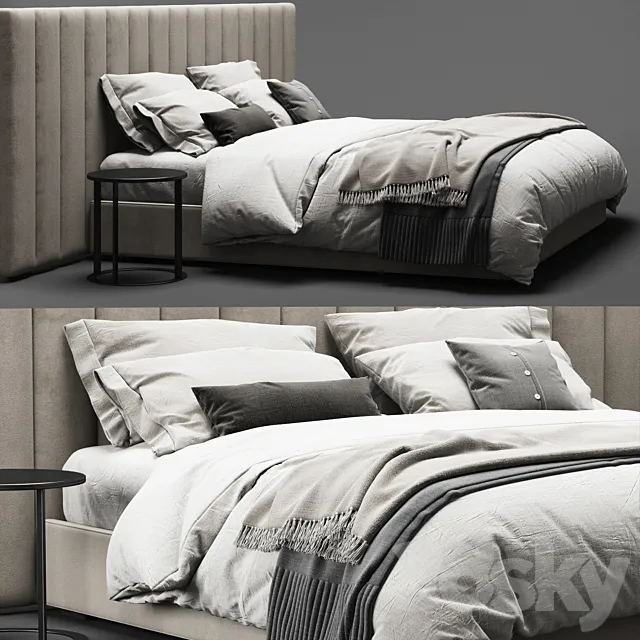 RH Modena Bed 3D Model