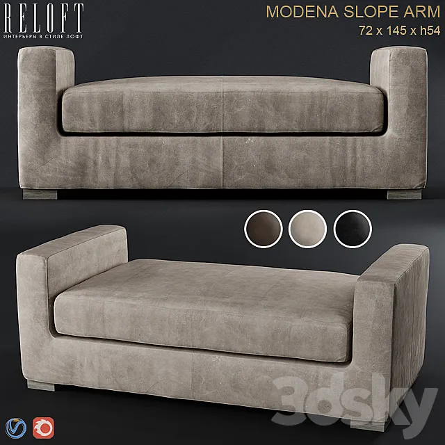 RH MODENA Bench 3D Model