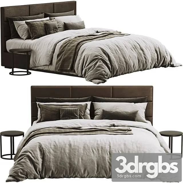 Rh modena leather bed