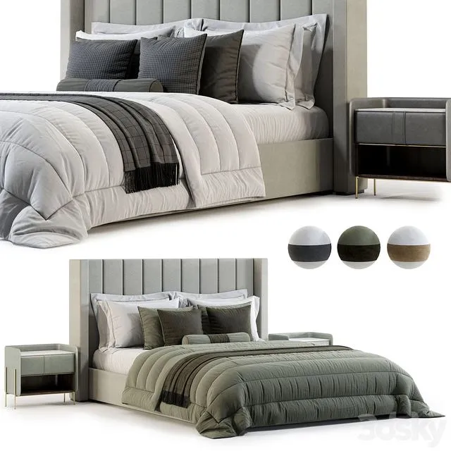 RH MODENA VERTICAL BED 3D Model