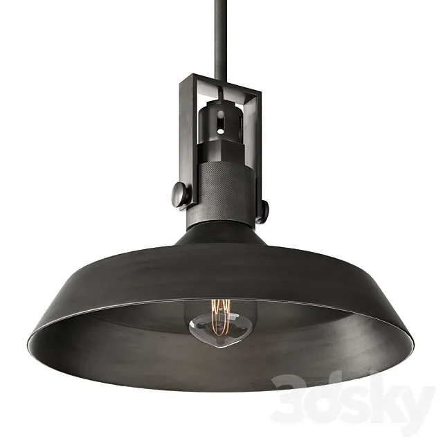 RH Modern Condorcet Metal Shade Pendant 3D Model