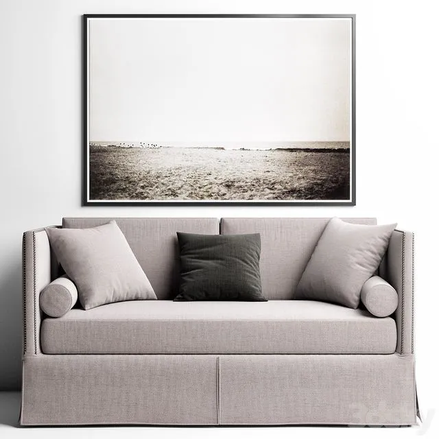 RH MORRISON SOFA 70-335 inch 3D Model