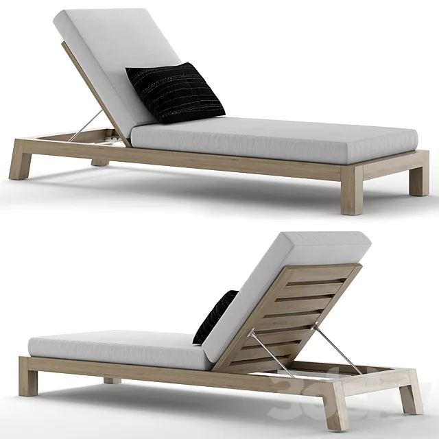 RH Outdoor Bonaire chaise 3D Model