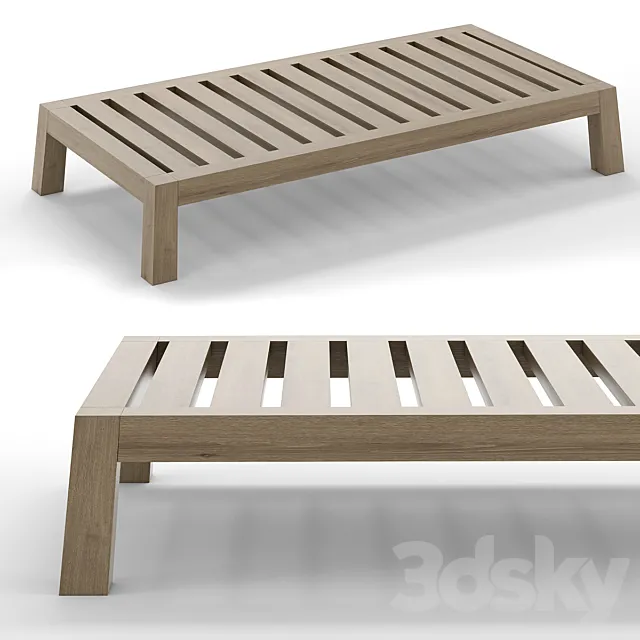 RH Outdoor Bonaire coffee table 3D Model