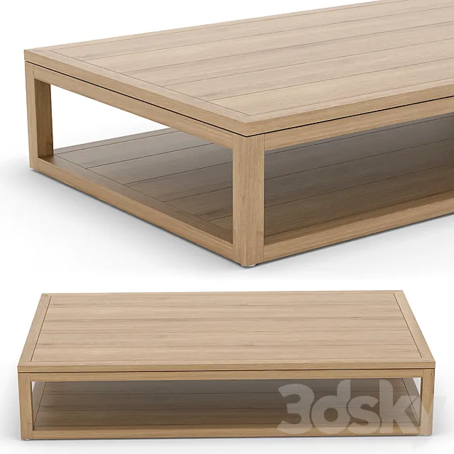 RH Outdoor Capri coffee table 3D Model