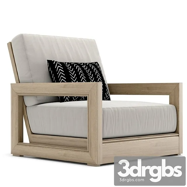 RH Outdoor Costa Armchair 3D Model Free