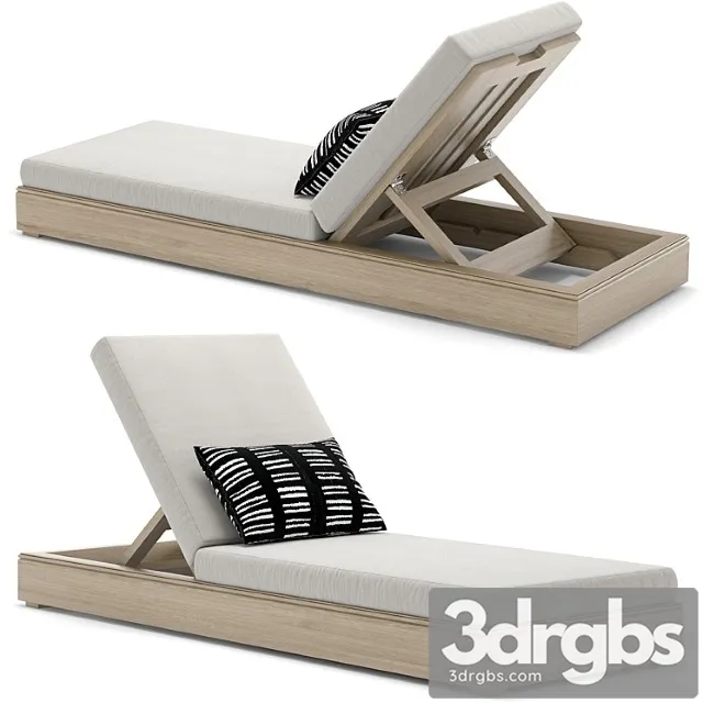 RH Outdoor Costa Chaise 3D Model Free
