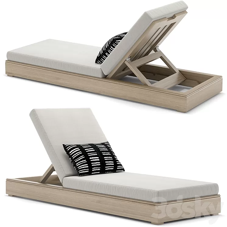 RH Outdoor Costa chaise 3D Model