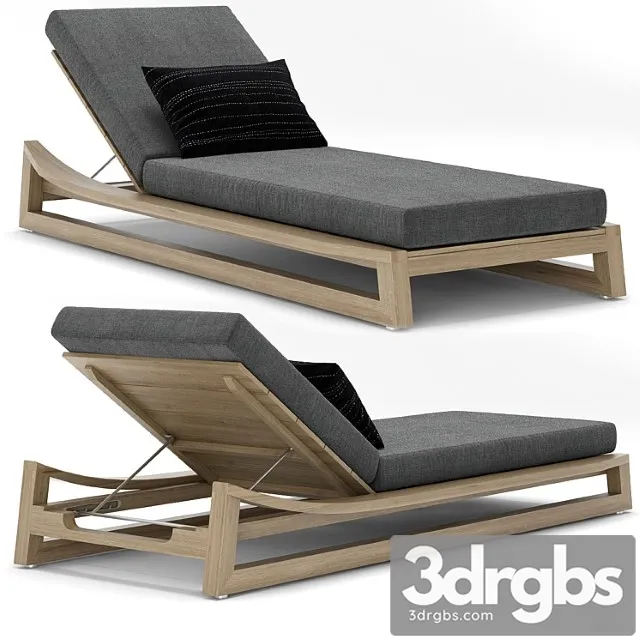 Rh outdoor sebastian chaise 2 3D Model Free