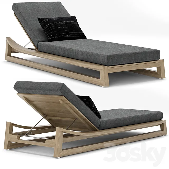 RH Outdoor Sebastian chaise 3DModel