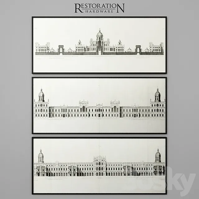 RH Palace Elevations Collection 3D Model
