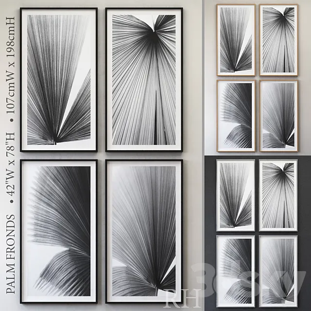 RH PALM FRONDS 3D Model