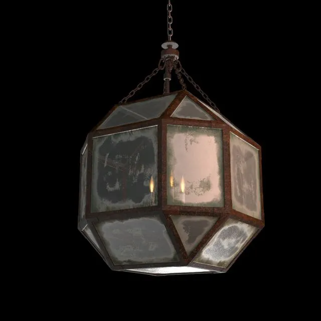 RH PARISIAN OCTAGONAL PENDANT (3 size) 3D Model