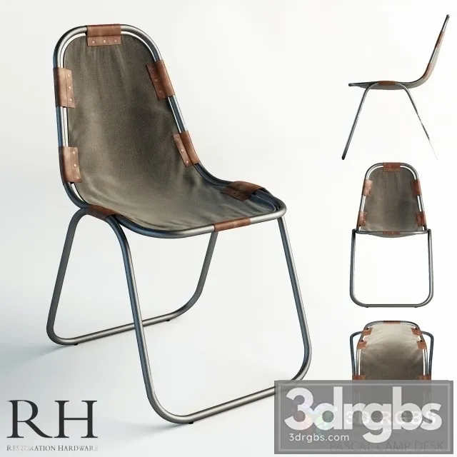 RH Pascal Cap Chair 3D Model Free