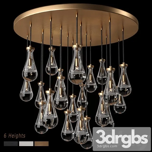 Rh Rain Round Chandelier 47 3D Model Download