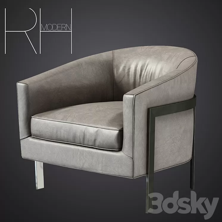 RH / REGINALD LEATHER CHAIR 3D Model