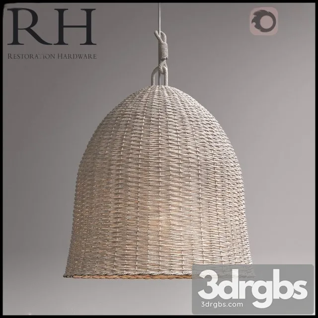 RH Seagrass Market Pendant 3D Model Free