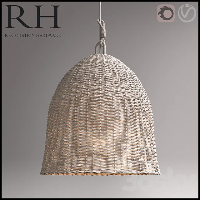 RH Seagrass Market Pendant 3DModel