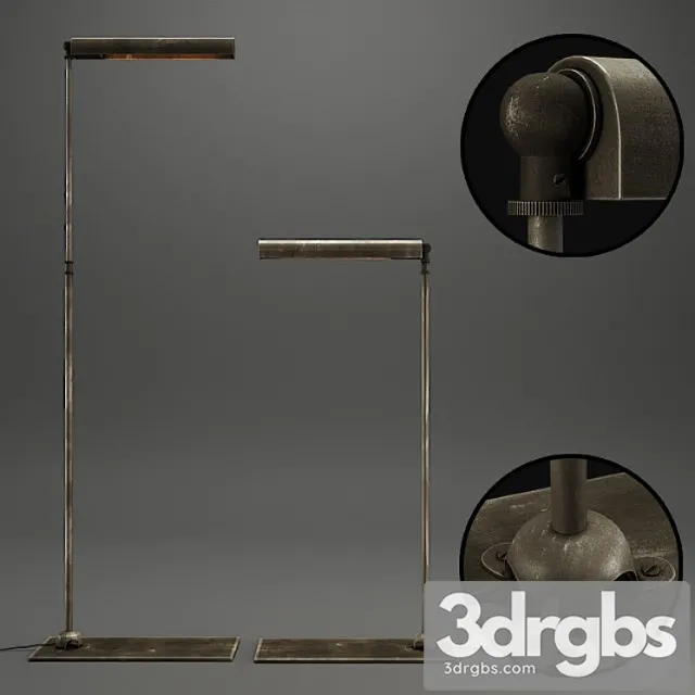 Rh slimline task floor lamp 3D Model Free