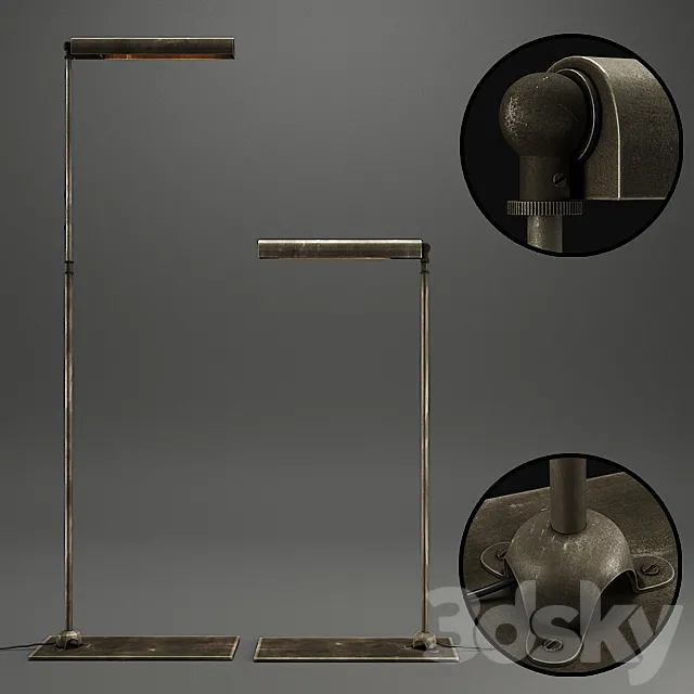 RH SLIMLINE TASK FLOOR LAMP 3DModel