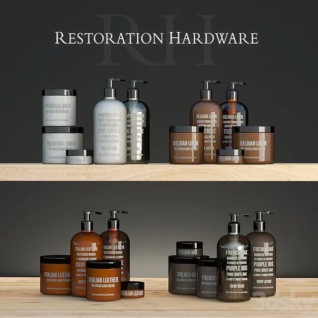 RH SOAP & LOTION COLLECTION 3D Model