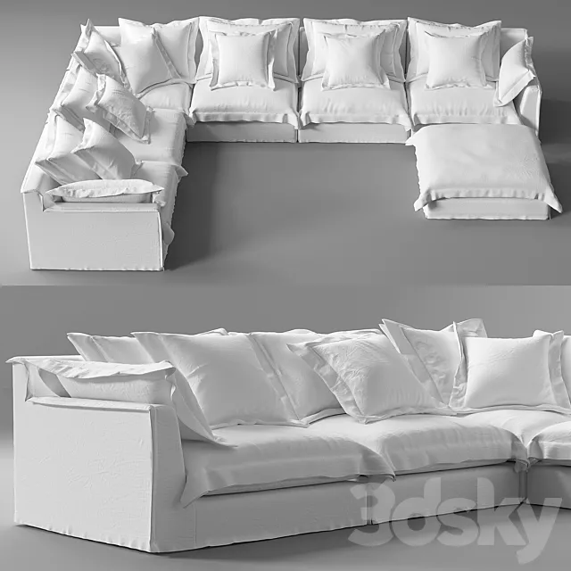 RH Sofa Navone modular 3D Model