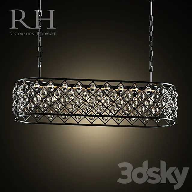 RH SPENCER RECTANGULAR CHANDELIER Free Download