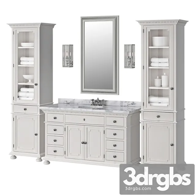 Rh St James Single Vanity 3D Model Free