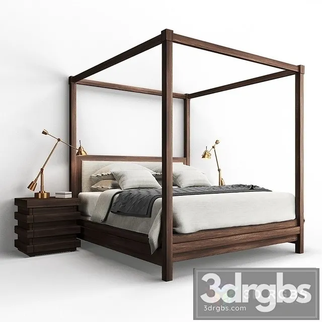 RH Stacked Bed 3D Model Free