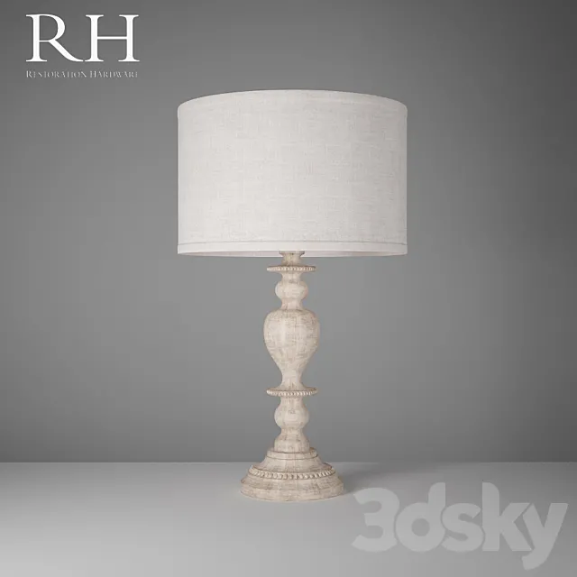 RH Table Lamp 3D Model
