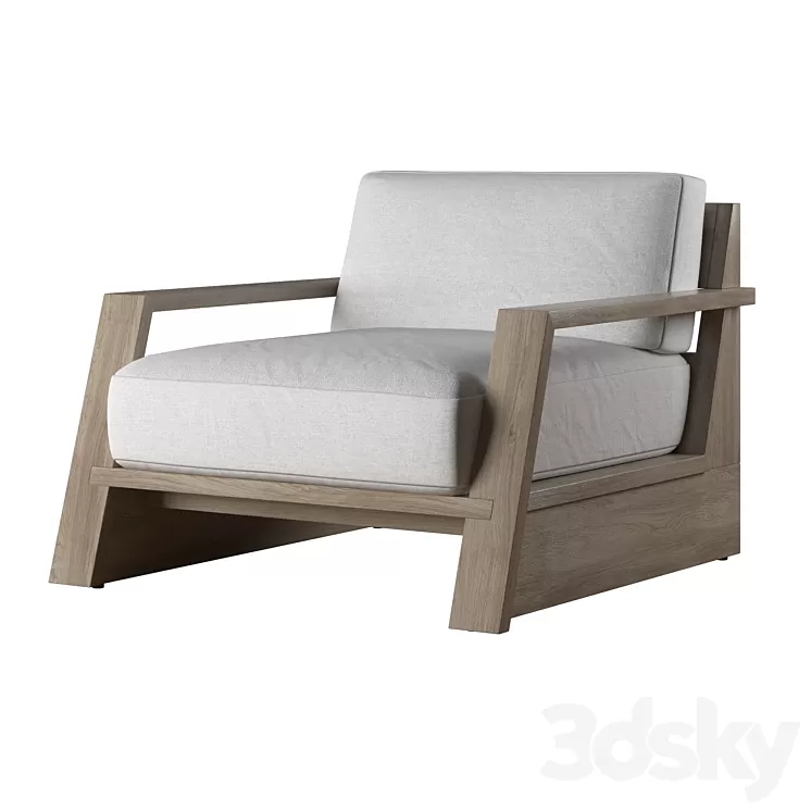 RH TROPEA LOUNGE CHAIR 3D Model