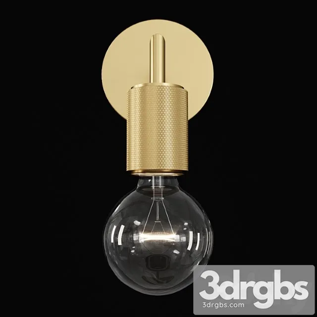 Rh utilitaire single sconce brass 3D Model Free