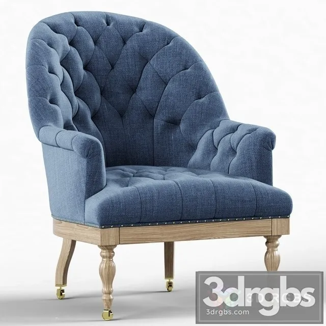 RH Vallette Armchair 3D Model Free