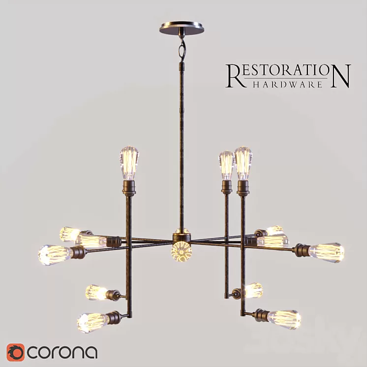 RH VARICK CHANDELIER 43 3D Model
