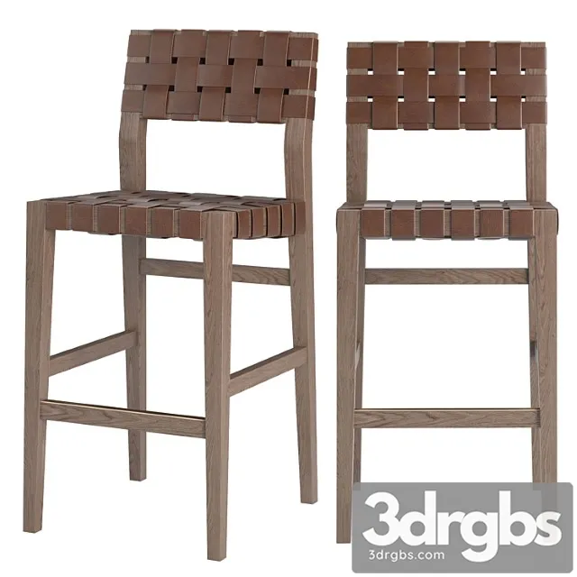 Rh vero leather barstool 2 3D Model Free