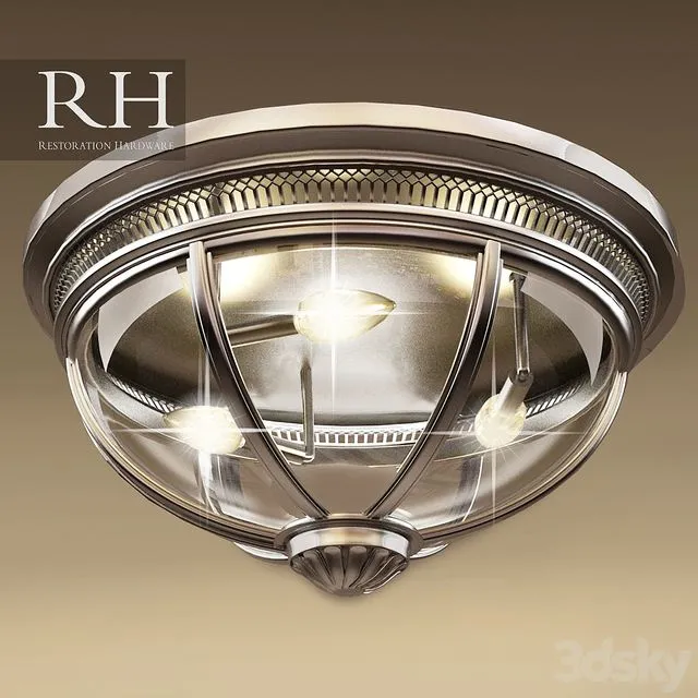 RH VICTORIAN HOTEL FLUSHMOUNT (3 size in file) Free Download