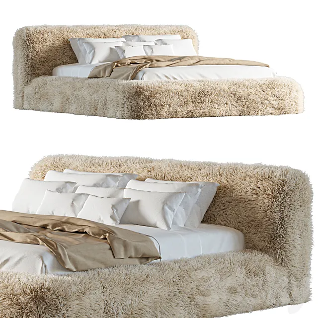 Rh Yeti Sheepskin Bed 3D Model