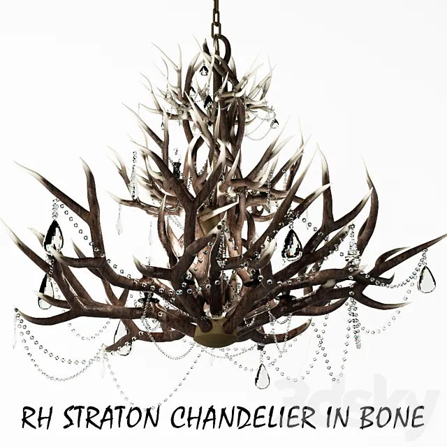 RH_STRATON CHANDELIER IN BONE Free Download