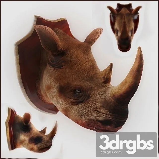 Rhino Head 3D Model Free