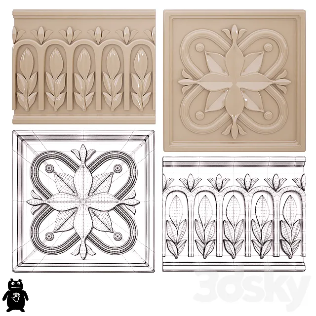 Rialto Formella _ Rialto Listello 3D Model