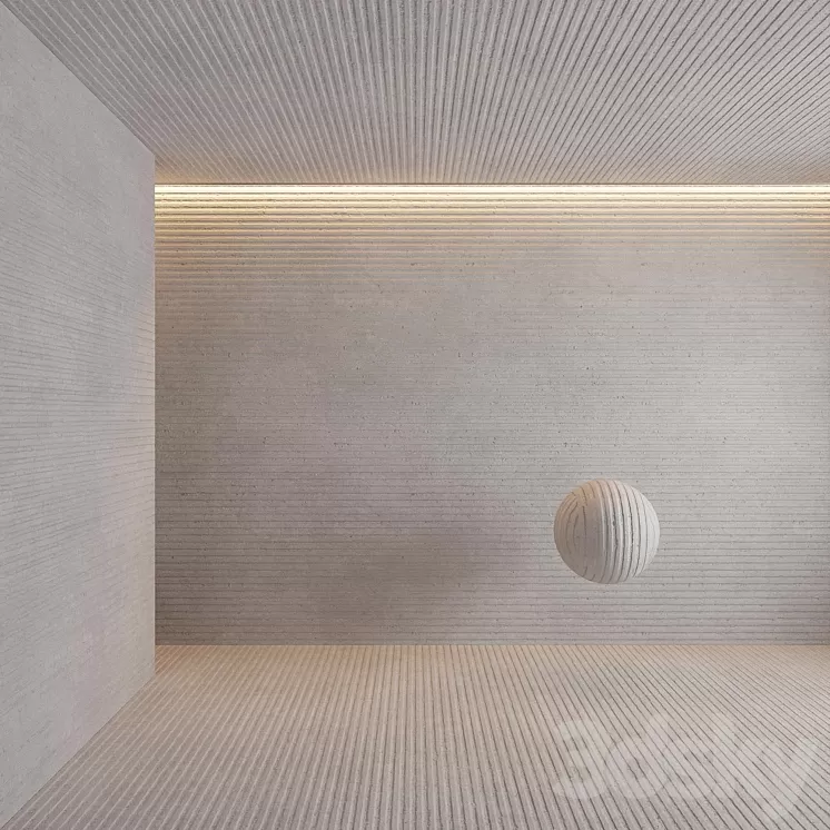 Ribbed concrete 3D Model