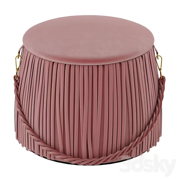 Ribbon pouf 3D Model