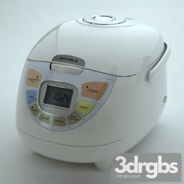 Rice Cooker Supra Multiboiler 3D Model Free